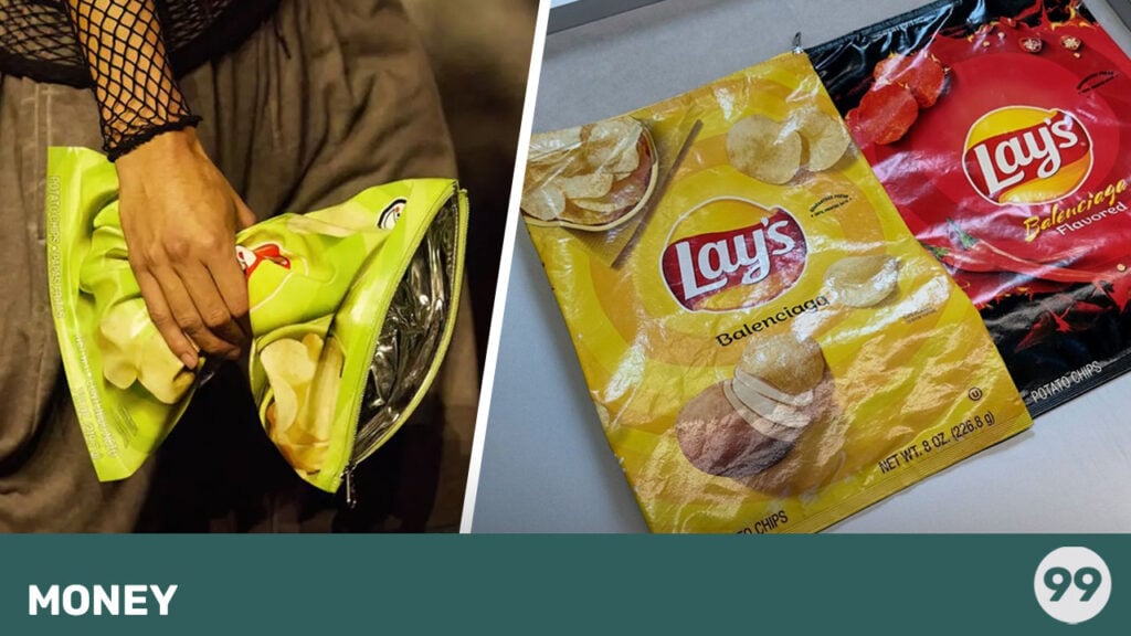 The new Balenciaga bag is a collaboration with Lay's potato chips